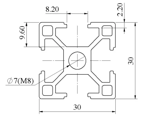 NHÔM ĐỊNH HÌNH 30X30