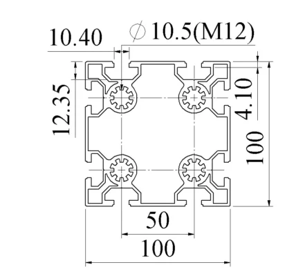 NHÔM ĐỊNH HÌNH 100x100
