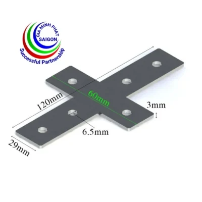 Mặt bích chữ thập 30x30