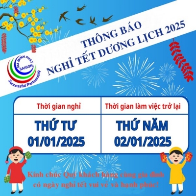 Thong Bao Nghi Tet Duong Lich 2025 V1